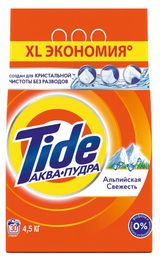 Изображение товара Стиральный порошок Tide Автомат Альпийская свежесть, 4.5 кг (30 стирок)