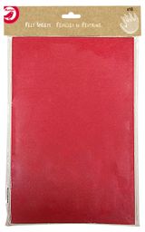 Изображение товара Фетр цветной АШАН Красная птица, 10 цветов