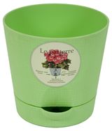 Изображение товара Горшок «ТЕК.А.ТЕК» Le Parterre с поддоном зеленый Ø9,5х9 см, 350 мл