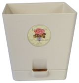 Изображение товара Горшок «ТЕК.А.ТЕК» Le Parterre с поддоном кремовый Ø12х12 см, 1 л