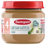 Изображение товара Пюре Semper Цветная капуста с 4 мес., 80 г