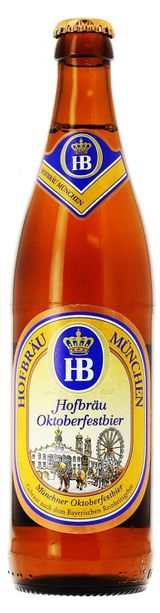 Изображение товара Пиво Hofbrau Oktoberfest светлое фильтрованное 6,3%, 500 мл