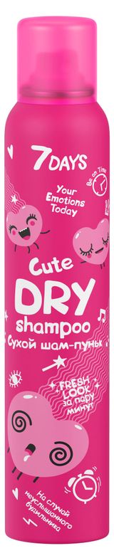 Изображение товара Сухой шампунь 7 Days «Шам-пуньк на случай неуслышанного будильника», 200 мл