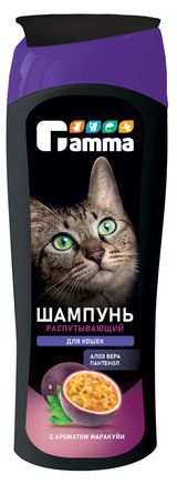Изображение товара Шампунь для кошек Gamma Распутывающий, 400 мл