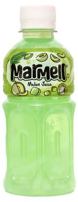 Изображение товара Напиток сокосодержащий Marmell с кусочками кокосового желе со вкусом дыни, 320 мл