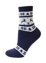 Изображение товара Носки женские новогодние «Брестские» ARCTIC 15С1408 160 т.синий, р. 25