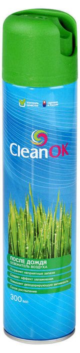 Изображение товара Освежитель воздуха CleanOK После дождя, 300 мл