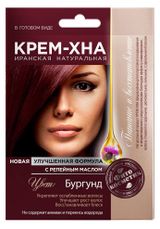 Изображение товара Крем-Хна в готовом виде Фитокосметик «Бургунд» с репейным маслом, 50 мл