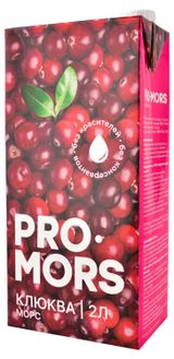 Изображение товара Морс Pro Mors Клюква, 2 л