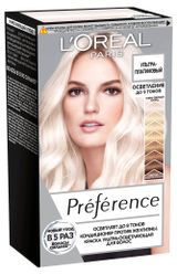 Изображение товара Осветлитель L'Oréal Paris «Préférence», осветляет до 9 тонов, ультра-платиновый блонд