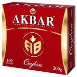 Изображение товара Чай черный AKBAR цейлонский в пакетиках, 100х2 г