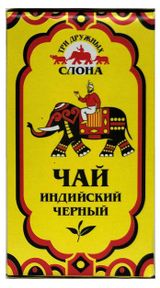 Изображение товара Чай черный «Три Дружных Слона» индийский листовой, 100 г
