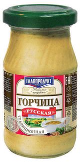 Изображение товара Горчица «ГЛАВПРОДУКТ» Русская, 170 г