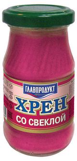 Изображение товара Хрен столовый «ГЛАВПРОДУКТ» со свеклой, 170 г