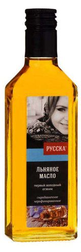 Изображение товара Масло льняное «Русска» нерафинированное, 250 мл