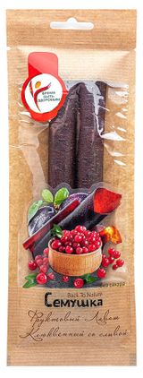 Изображение товара Фруктовый лаваш «Семушка» клюквенный со сливой, 80 г