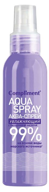 Изображение товара Спрей для лица и тела Compliment увлажняющий с гиалуроновой кислотой, 200 мл