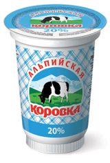 Изображение товара Продукт молокосодержащий «Альпийская коровка» 20% ЗМЖ, 400 г