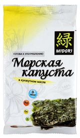 Изображение товара Морская капуста MIDORI в кунжутном масле, 5 г