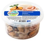Изображение товара Коктейль из морепродуктов «Меридиан» Морской микс в масле, 430 г