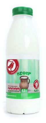 Изображение товара Кефир АШАН Красная птица 3,2% БЗМЖ, 420 мл