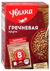 Изображение товара Крупа гречневая «Увелка» Экстра ядрица в пакетах для варки, 8х80 г