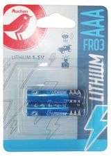 Изображение товара Батарейка ААА АШАН Красная птица Lithium FR03, 2 шт