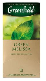Изображение товара Чай зеленый Greenfield Green Melissa с добавками, 25 шт