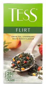 Изображение товара Чай зеленый Tess Флирт с добавками в пакетиках, 25 шт