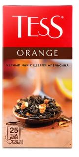 Изображение товара Чай черный Tess Orange в пакетиках, 25 шт