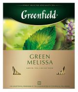 Изображение товара Чай зеленый Greenfield Green Melissa в пакетиках, 100 шт