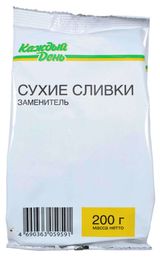 Изображение товара Сухие сливки «Каждый день» заменитель, 200 г
