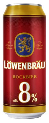 Изображение товара Пиво Lowenbrau Бокбир светлое фильтрованное 8%, 450 мл