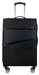 Изображение товара Чемодан мягкий Airport 4 колеса черный, 65х42х22 см, размер M