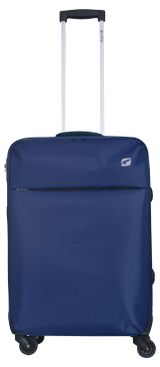Изображение товара Чемодан мягкий Airport 4 колеса синий, 65х42х22 см, размер M