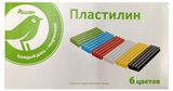 Изображение товара Пластилин «Каждый день» без стека, 6 цветов