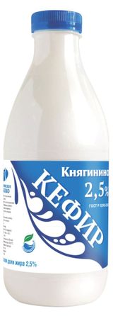 Изображение товара Кефир «Княгинино» 2,5% БЗМЖ, 930 мл