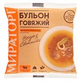 Изображение товара Бульон говяжий концентрированный «Мираторг» для приготовления супов, соусов и гарниров замороженный, 500 г