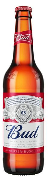 Изображение товара Пиво Bud светлое фильтрованное 5%, 440 мл