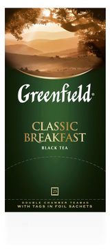 Изображение товара Чай черный Greenfield Classic Breakfast в пакетиках, 25х2 г