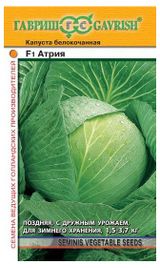 Изображение товара Семена Капуста белокочанная «Гавриш» Атрия F1, 10 шт