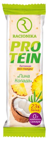 Изображение товара Батончик протеиновый Racionika пина-колада, 45 г