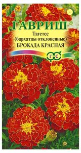 Изображение товара Семена Бархатцы отклоненные «Гавриш» Брокада красная, 0,3 г
