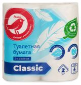 Изображение товара Туалетная бумага АШАН Красная птица 2 слоя, 4 рулона