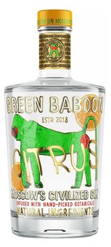 Изображение товара Джин Green Baboon Citrus Россия, 0,7 л