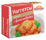 Изображение товара Наггетсы куриные «Морозко» с филе индейки замороженные, 300 г