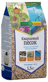 Изображение товара Песок кварцевый 0,8-2 мм ,1,5 кг
