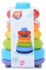 Изображение товара Пирамидка ONE TWO FUN развивающая кольца