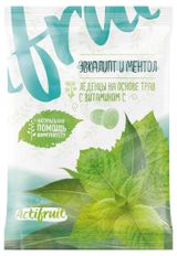 Изображение товара Леденцы на основе трав с Витамином С «Эвкалипт и ментол» Актифрут, 60 г