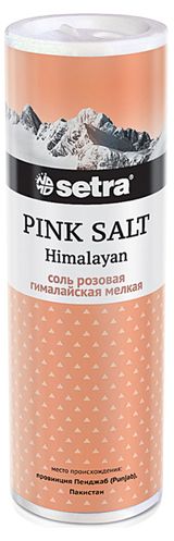 Изображение товара Соль гималайская Setra розовая мелкая, 250 г